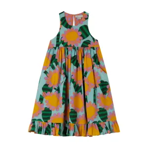 Sunflowers Print Long Dress