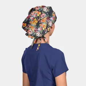 Sunset Florals - Poppy Bouffant Scrub Cap