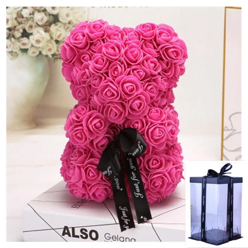 Valentine's Day Gift Rose Bear Eternal Flower Rose