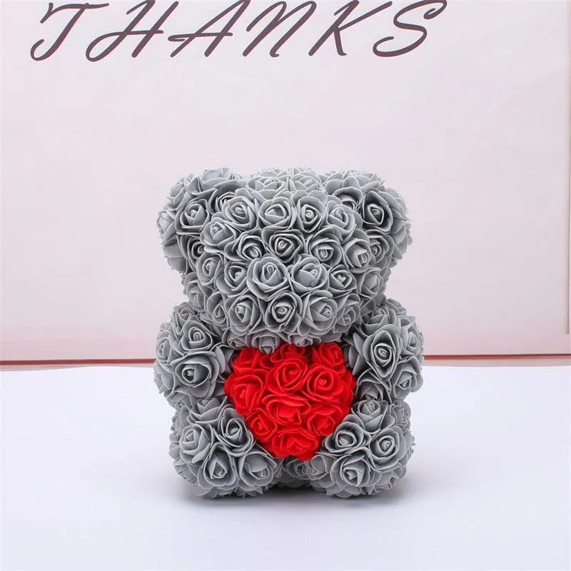 Valentine's Day Gift Rose Bear Eternal Flower Rose