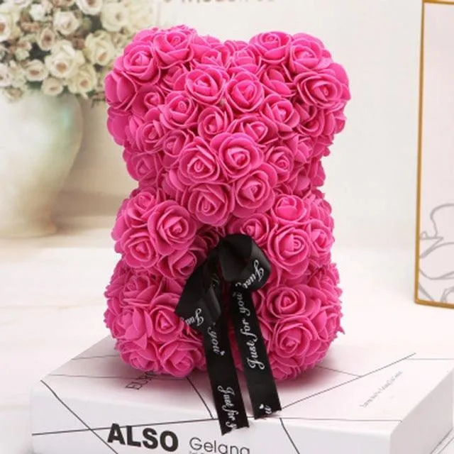 Valentine's Day Gift Rose Bear Eternal Flower Rose