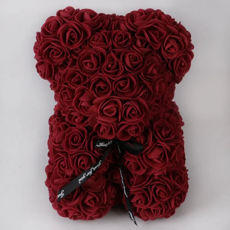 Valentine's Day Gift Rose Bear Eternal Flower Rose