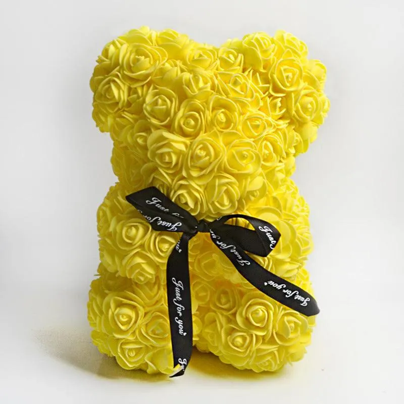 Valentine's Day Gift Rose Bear Eternal Flower Rose