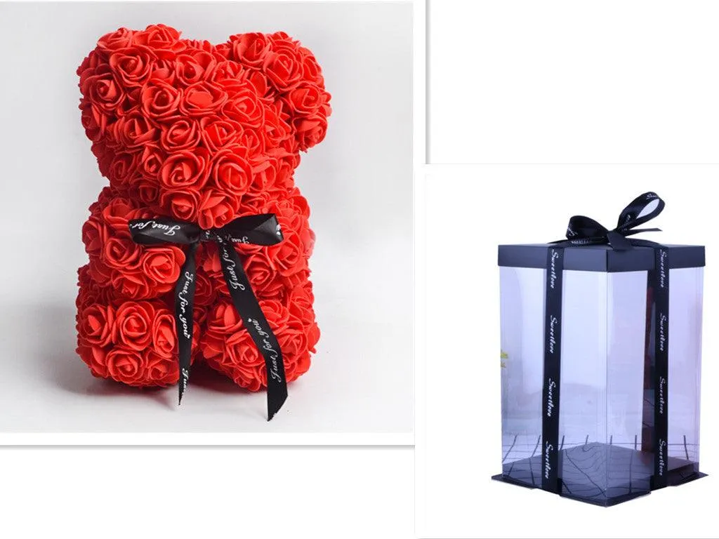 Valentine's Day Gift Rose Bear Eternal Flower Rose