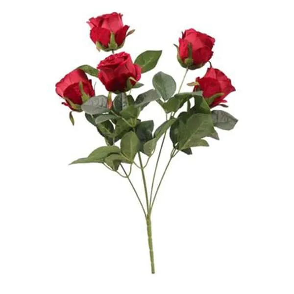 Velvet Artificial Rose Bunch