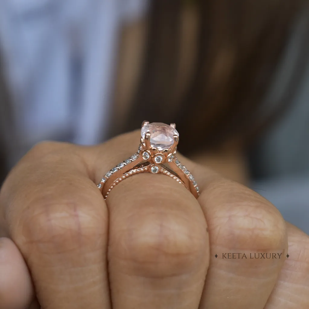 Vintage Blush - Rose Quartz Ring