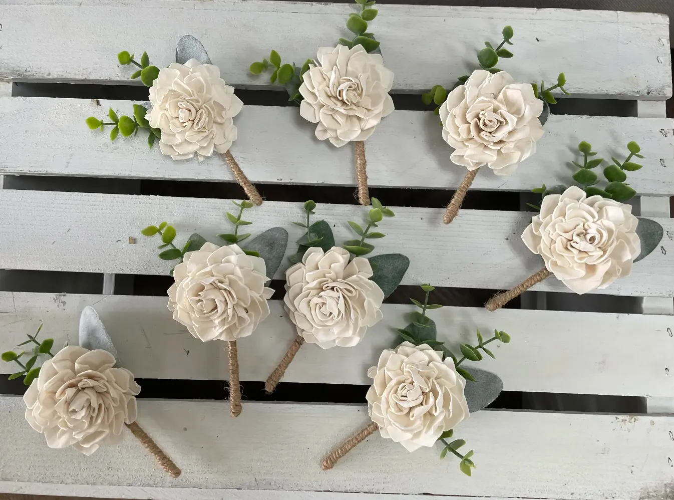 White Pearl Boutonniere