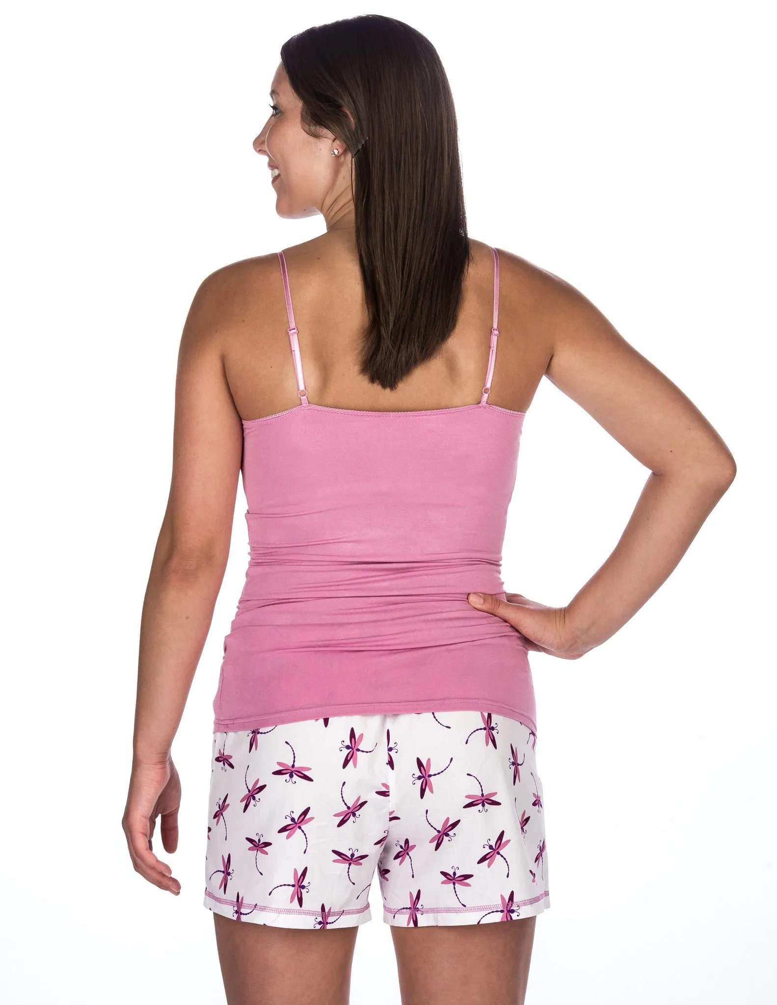 Women's Premium Cotton Poplin Shorts and Cami Sleep Set