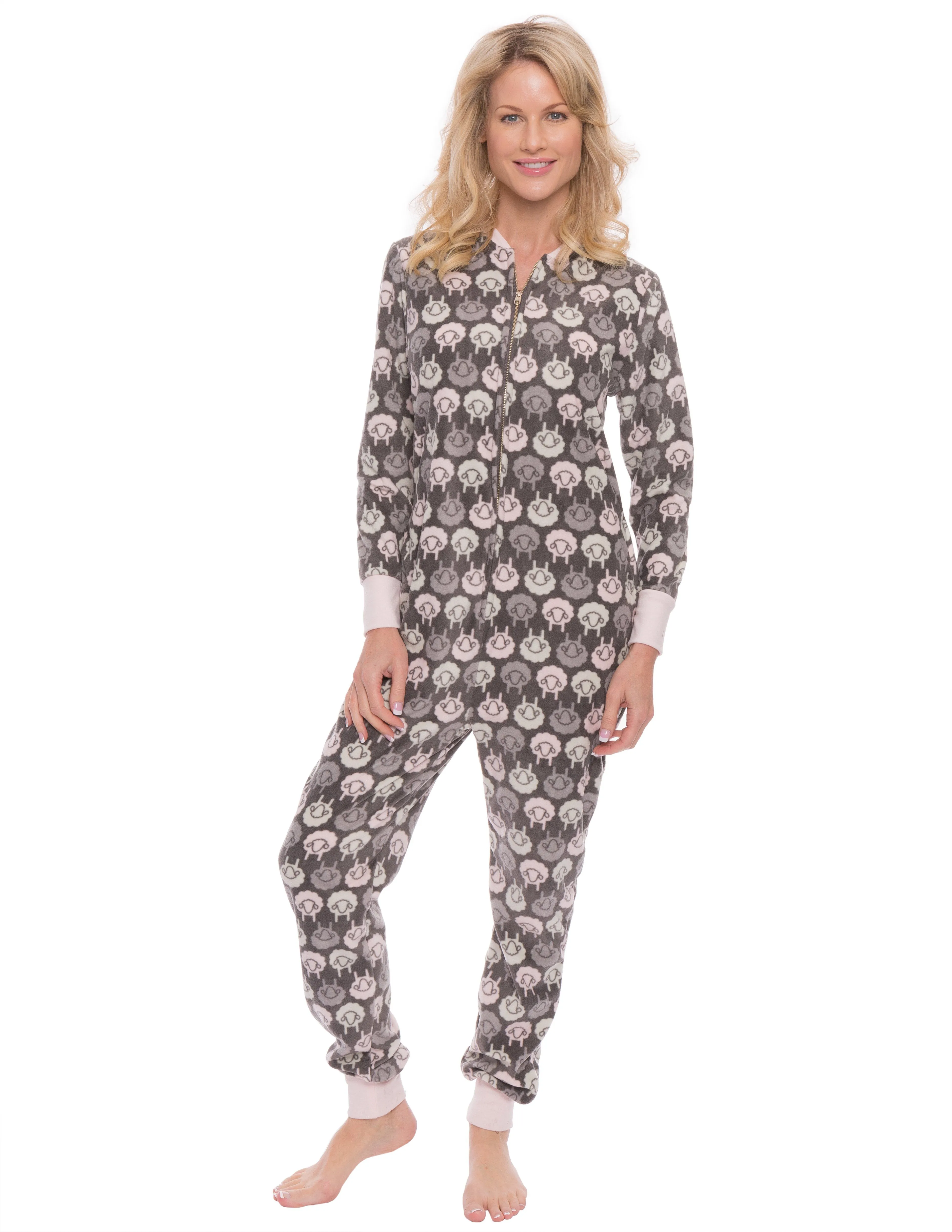 Women's Premium Microfleece Onesie Jumper Pajama